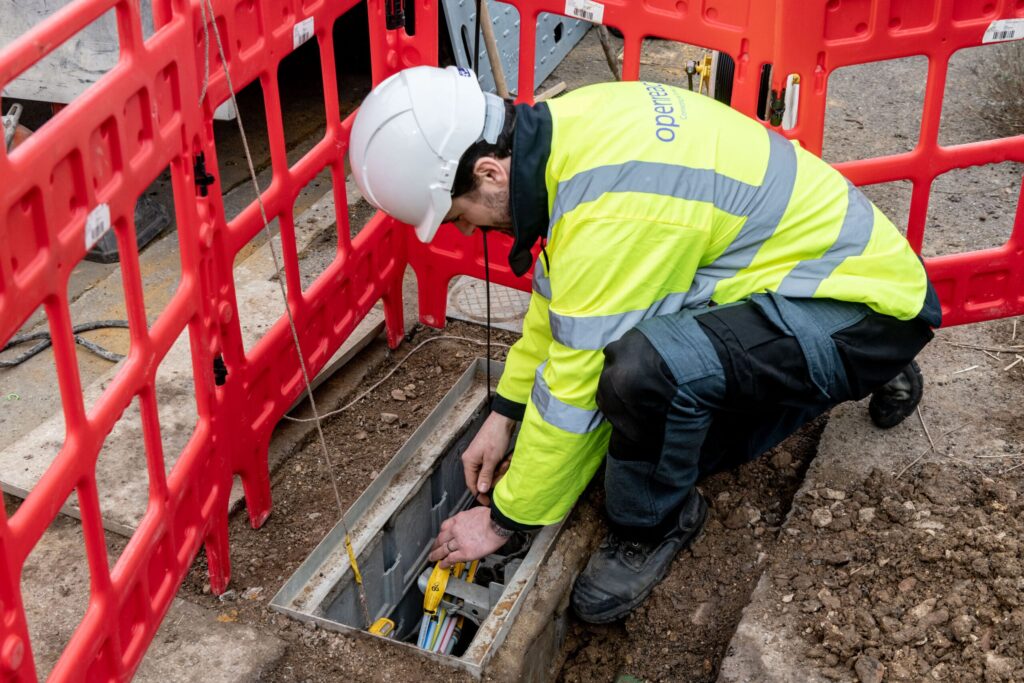 Openreach engineer at work